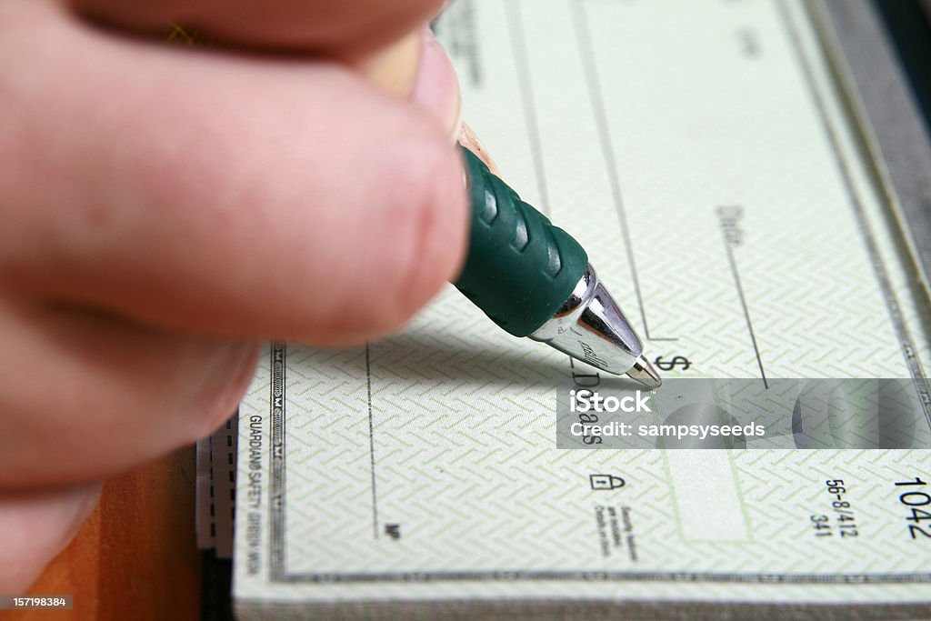 Controles de escribir - Foto de stock de Cheque libre de derechos