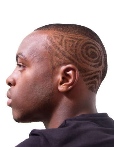 Intricate Hair Style Profile Of A Young Man Stock Photo - Download Image  Now - Men, Hairstyle, African Ethnicity - iStock
