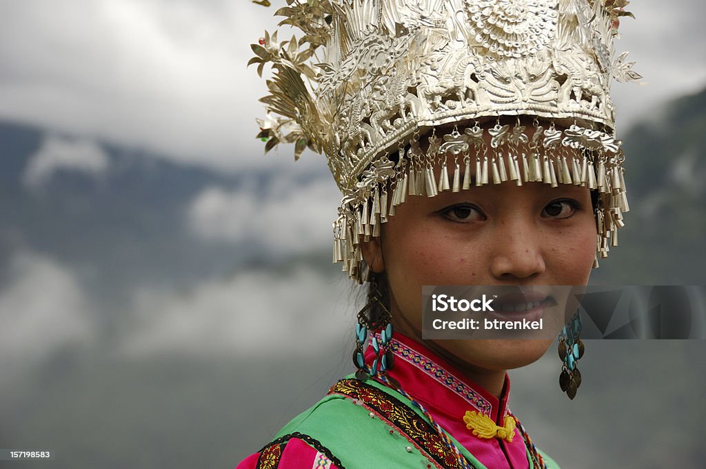 Zhuang minoría Chica-Longsheng, China - Foto de stock de China libre de derechos