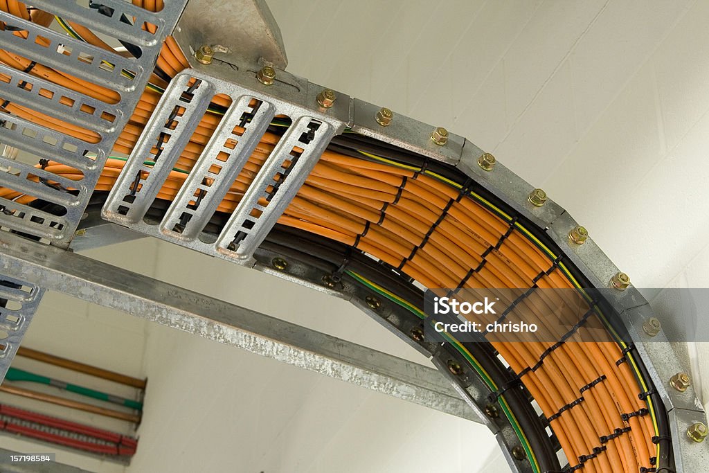 Управление кабелями стойки - Стоковые фото Кабель роялти-фри