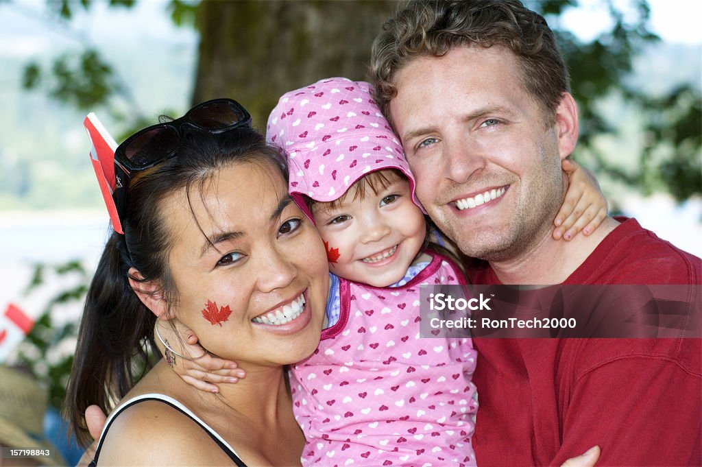 Boa família do Canadá, - Royalty-free Dia do Canadá Foto de stock