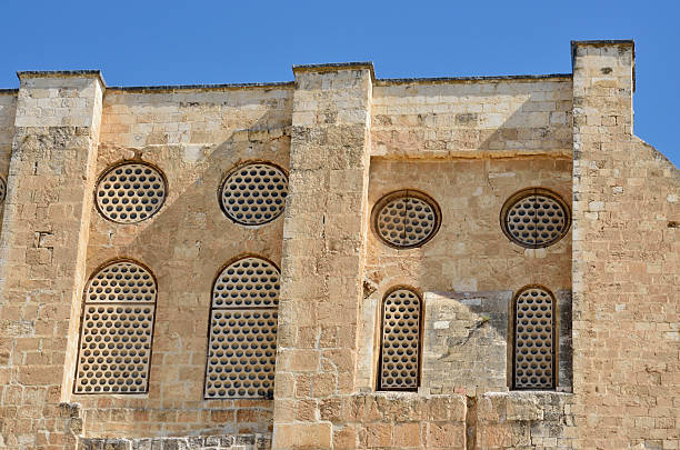 istock Ancient facade in Old City of Jerusalem. 157203468