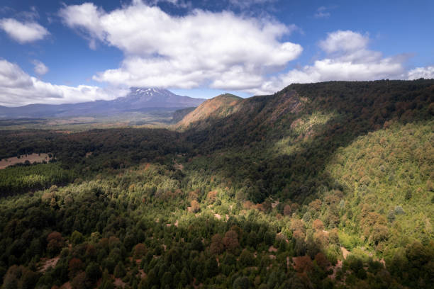 istock Clouds shadows on forests covering the mountains 1572039056