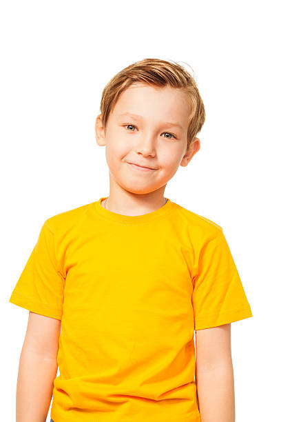 istock Cute kid in yellow t-shirt 157204043