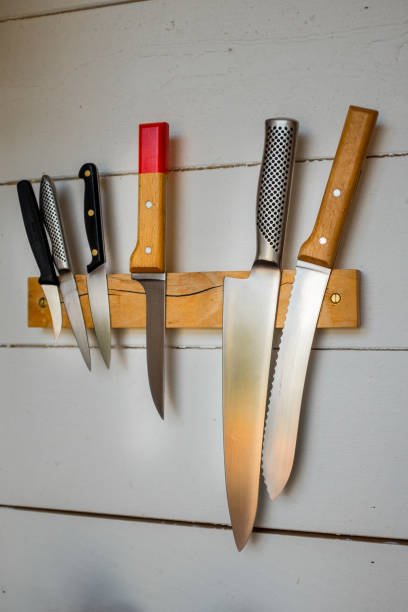 istock Wooden knife block 1572045609