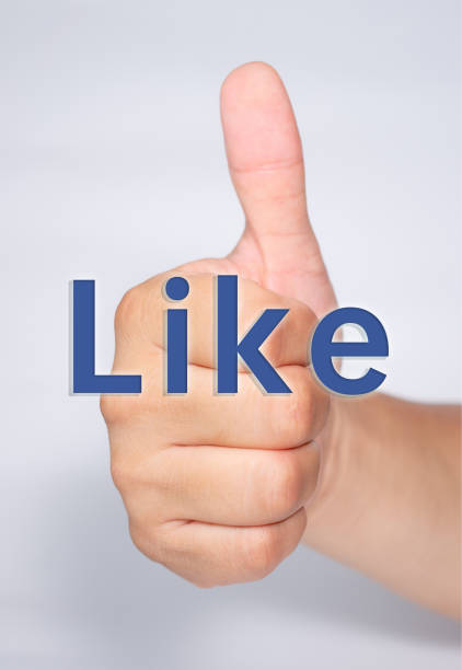 Thumb up and like gesture sign