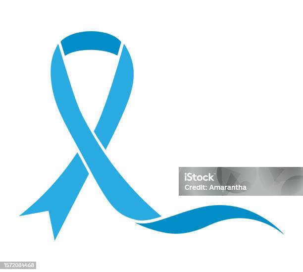 Helping Hand Ribbon Blue Awareness Ribbon Stock Illustration - Download Image Now - A ...