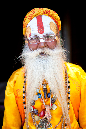Sadhu or holy man on September 30 2011, Kathmandu, Nepal