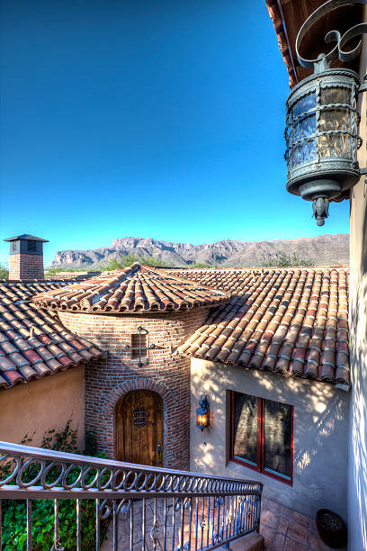istock Luxury Desert Home Courtyard Entrance 157210644