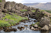 Öxarárfoss waterfalls-Thingvellir-Iceland