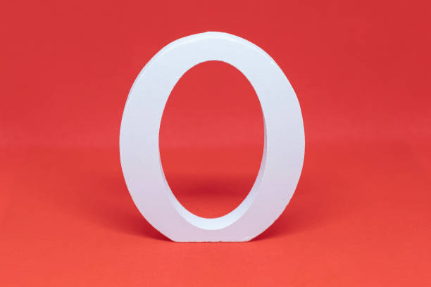 istock Letter O in white on a red background for composing the word love 1572204593
