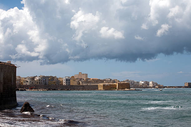 seafront in Trapani stock photo