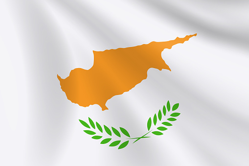 Flag of Cyprus. Cypriot Flag. Vector Flag Background. Stock Illustration