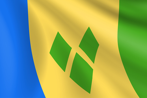 istock Flag of Saint Vincent and the Grenadines. Vector Flag Background. Stock Illustration 1572233938