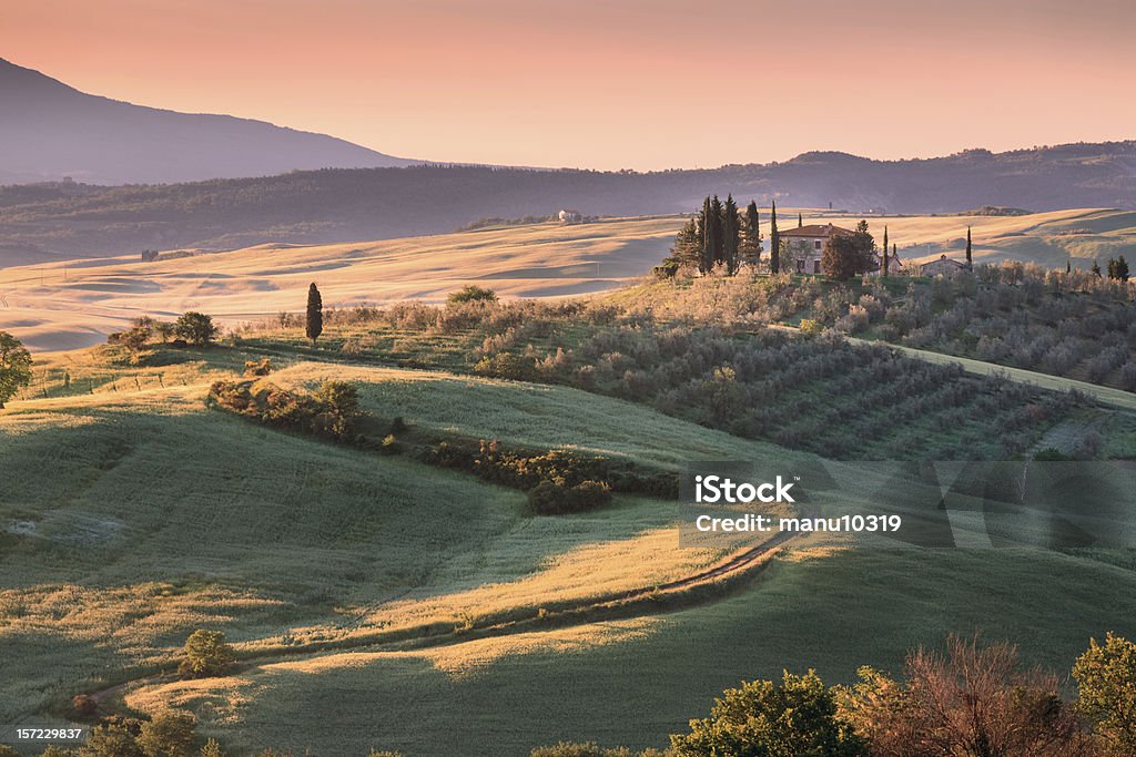 Typische Landschaft in der Toskana - Lizenzfrei Toskana - Italien Stock-Foto