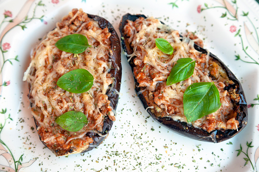 Stuffed Eggplants with minced meat