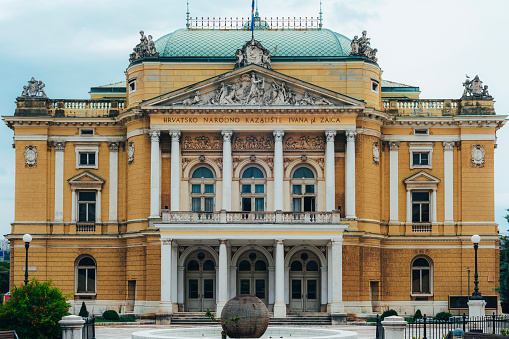 Rijeka Croatia - 13 July 2023: National Theatre Ivan Zajc in Rijeka, Croatia.