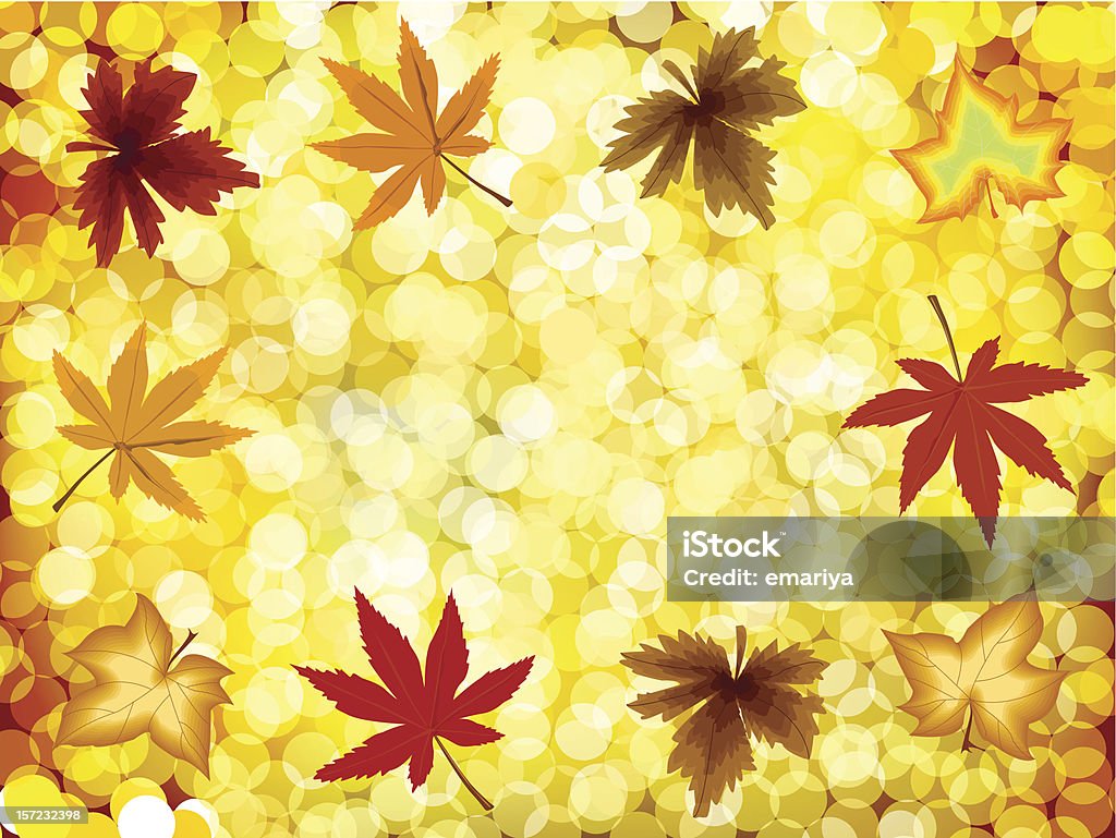 Gold Fall Background Autumn Illustration Gold Background Vector Stock Illustration ...