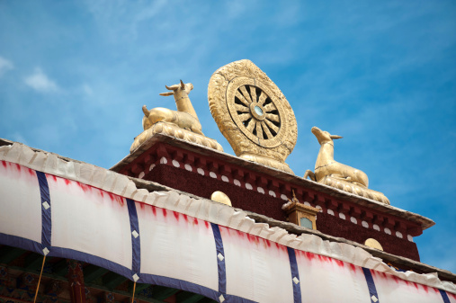 dharma wheel at Jokhang Temple