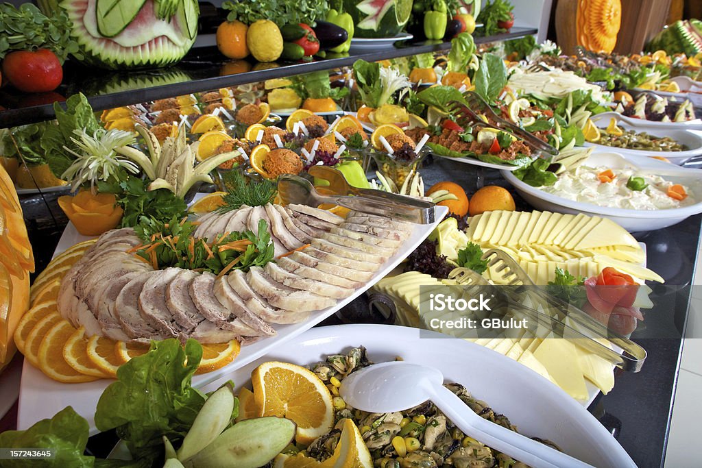 Starter salad Food bar salads Appetizer Stock Photo