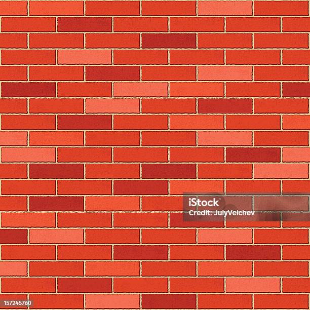 Brick Wall Stock Illustration - Download Image Now - Architecture, Backgrounds, Brick