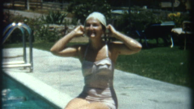 Woman In Pool 1950's