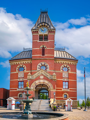 Fredericton City Hall building in the Capital of New Brunswick, Canada