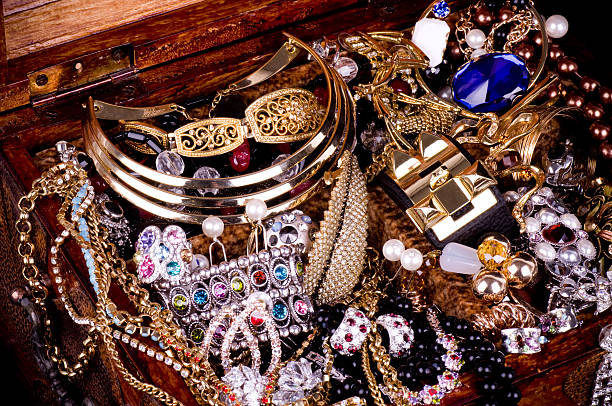 istock Beautiful jewelry on background 157254870