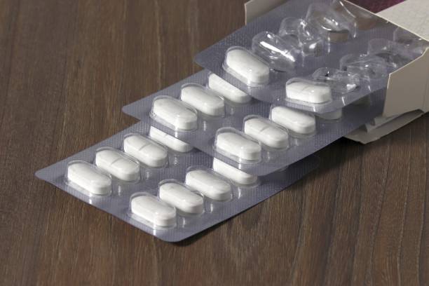 istock Blisters filled with tablets are visible from the packaging. 1572557217