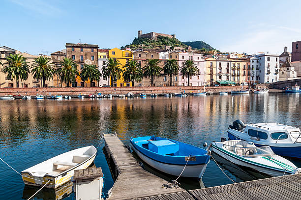 istock Boats on the river, Bosa, Sardinia 157256445