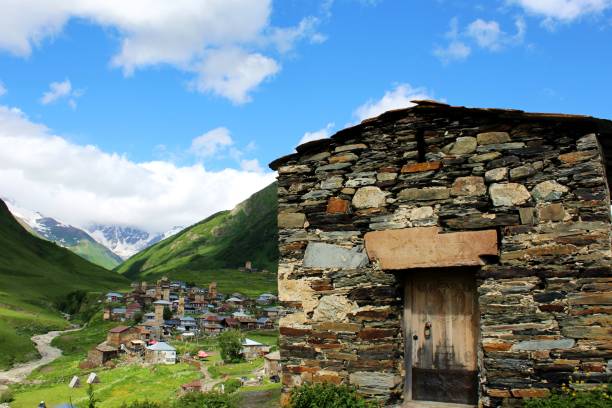 istock Old stone house in Ushguli (Georgia) 1572577491