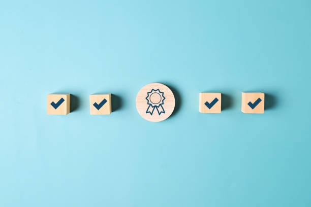 istock Guarantee concept Certification and Manufacturing iso standards audit checklist. High quality photo 1572611194