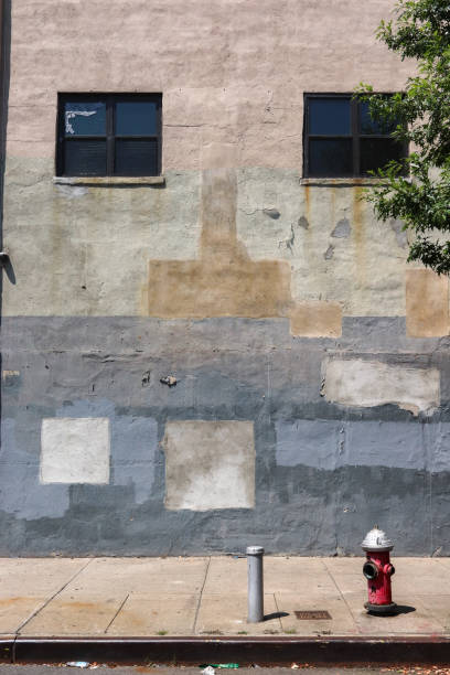 istock Industrial wall in blue and light blue 1572620358