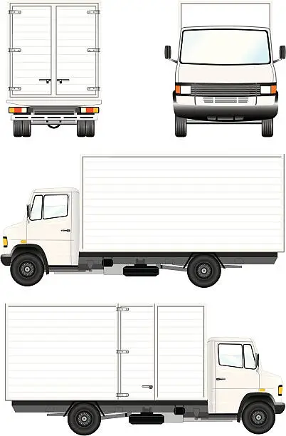 Vector illustration of Delivery Truck