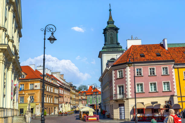 istock Old street in Warsaw 1572684579