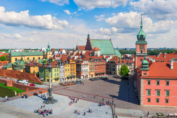istock Old Warsaw aerial view 1572690380