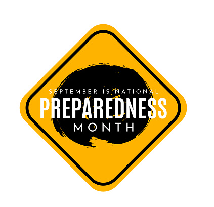 National Preparedness Month, September. Vector illustration. EPS10