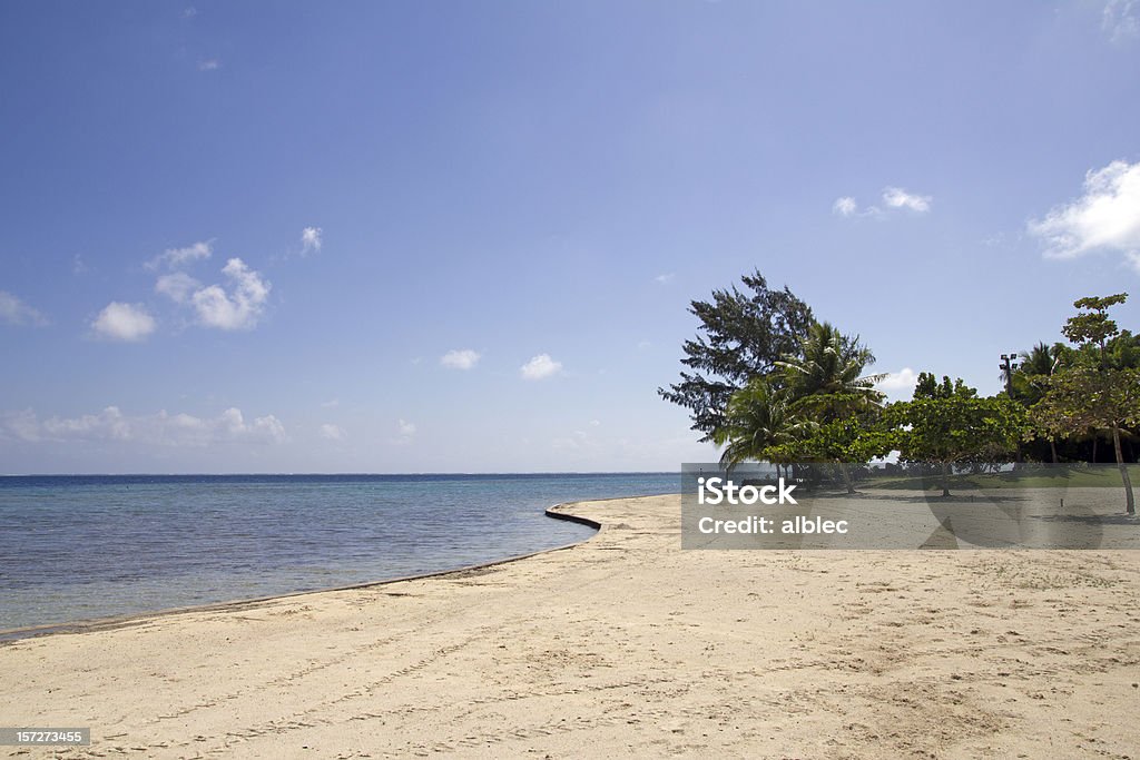 large beach large beach on a polynesian island Backgrounds Stock Photo