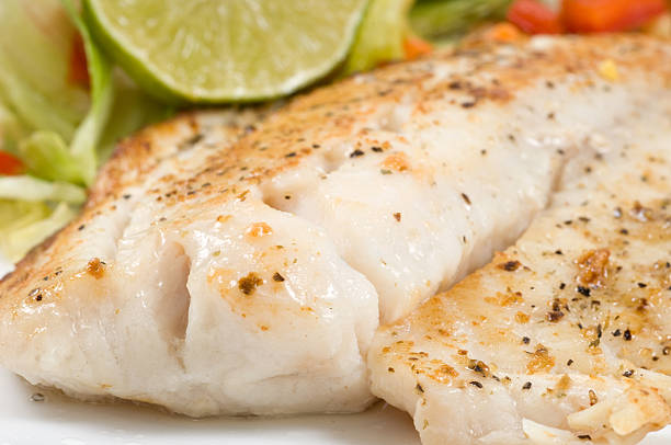 istock Fillet of Fish and Salad 157278074