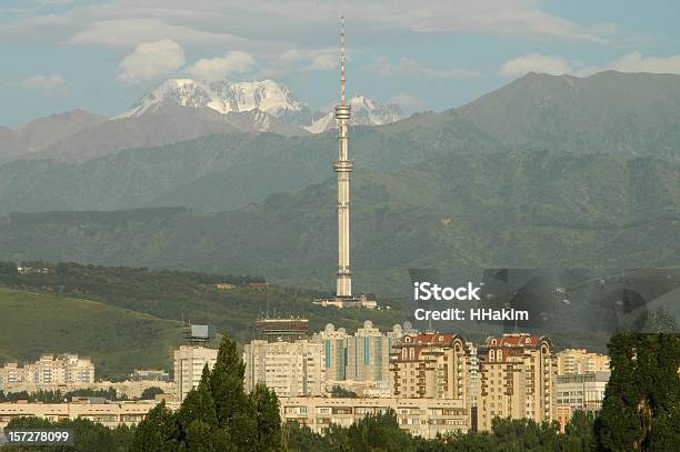 Kok Tobe Tower - Fotografie stock e altre immagini di Almaty - Almaty, Ambientazione esterna, Antenna parabolica
