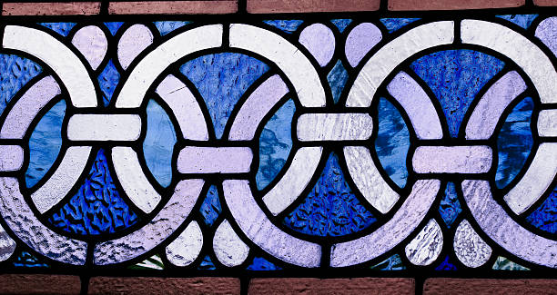 istock Celtic border in stained glass 157278127