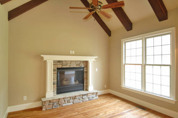 istock Living Room with Fireplace 157278297
