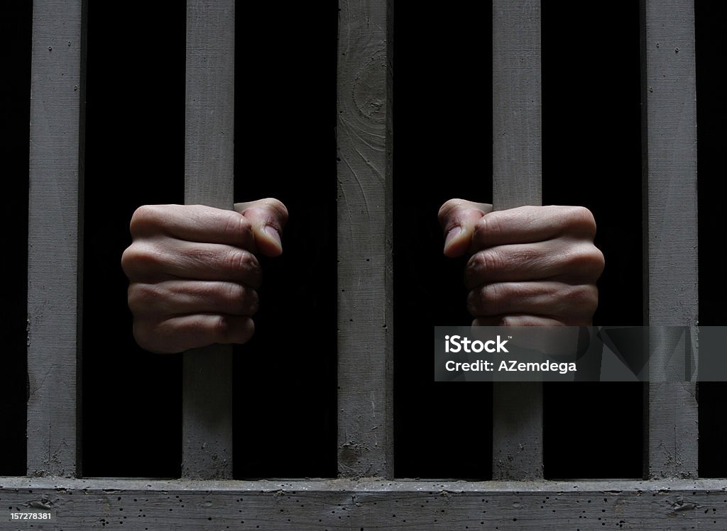 Prisoner XL  Prison Bars Stock Photo