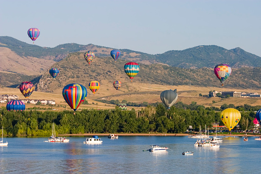 Balloon flight on a beautiful Colorado summer day.