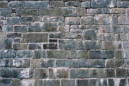Citadelle de Québec, gris fondo de pared de ladrillo photo