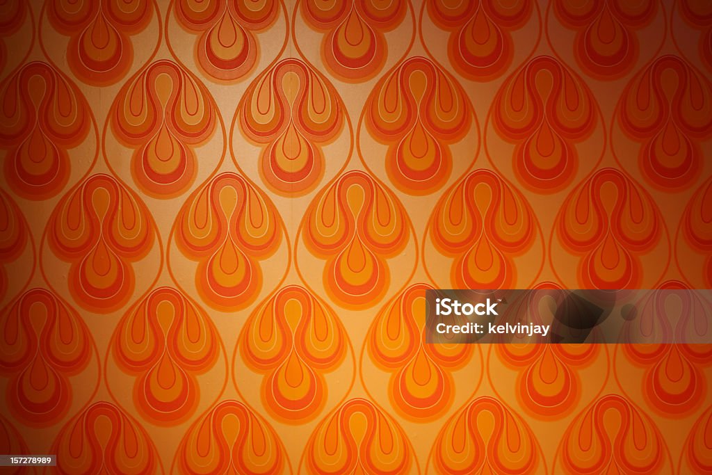 Psychedelic funky retro 1970s wallpaper Psychedelic funky retro 1970s wallpaper.  Backgrounds Stock Photo