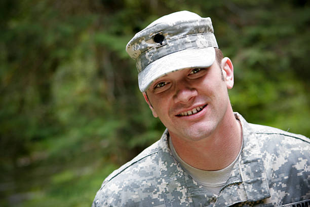 Young military man - smiling expression, home on leave! \nMore of him here -\n[url=http://www.istockphoto.com/my_lightbox_contents.php?lightboxID=318645t=_blank][img]http://home.comcast.net/~spfoto/TKP3-Banner07.jpg[/img][/url]