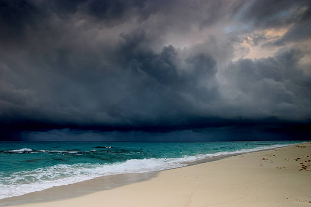 Storm at Sea  turks and caicos islands caicos islands bahamas island stock pictures, royalty-free photos & images