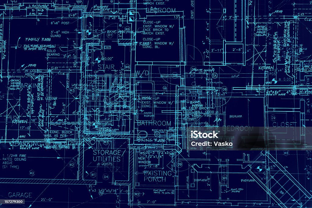 Werkzeuge-Chaos Linien II - Lizenzfrei Technische Zeichnung Stock-Illustration