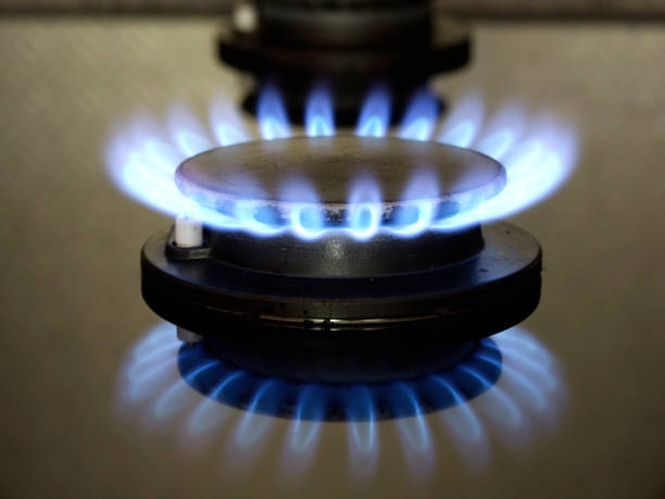 istock Gas burner on stove 157279372